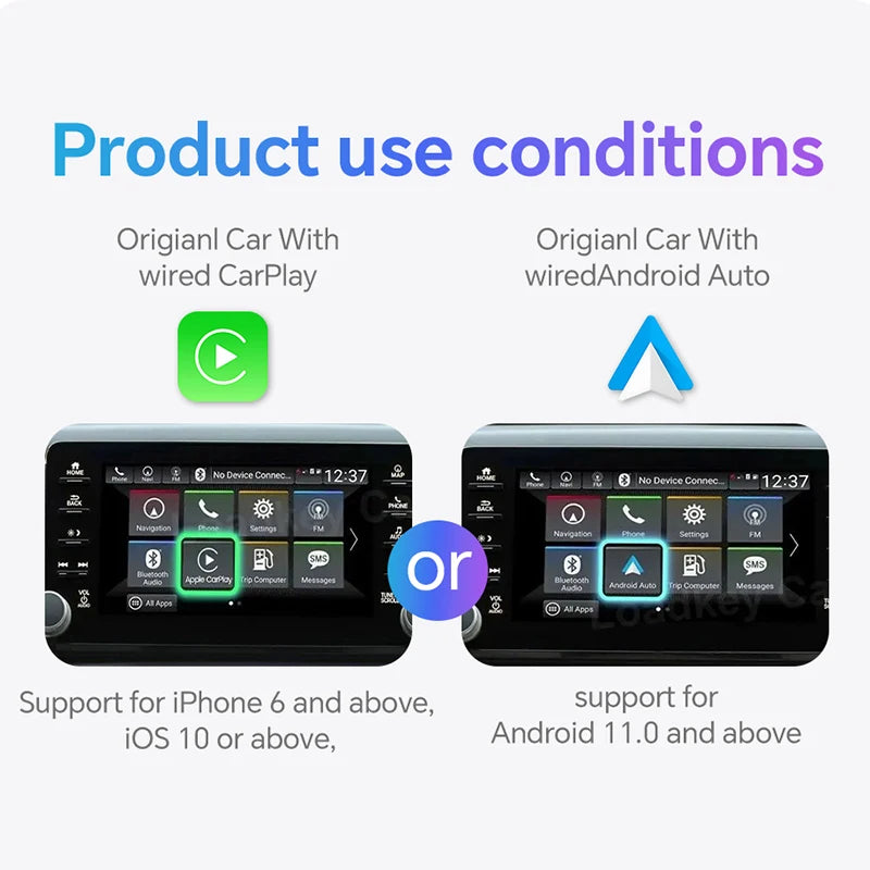 Transform Your Ride: New 2-in-1 Wired to Wireless CarPlay & Android Auto Mini Adapter - Compatible with 99% of Cars!