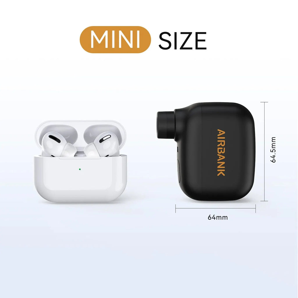 Compact & Powerful Mini Portable Electric Bicycle Pump - Rechargeable 100PSI Air Inflator for Schrader & Presta Tires